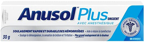 Anusol - ANUSOL Plus Pomada Hemorroidal Tratamento 30 g – Alívio Rápido