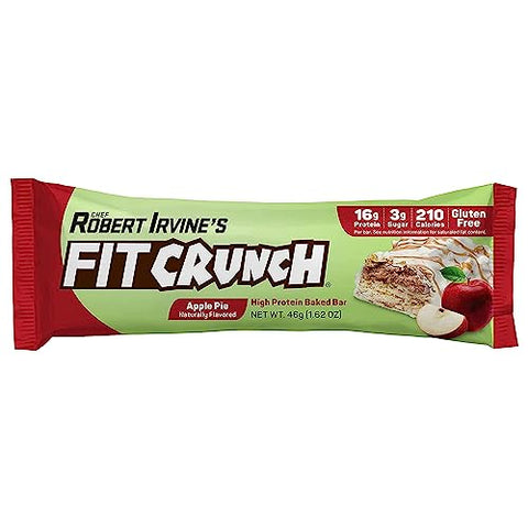 Fit Crunch - FITCRUNCH Barras de Proteína Tamanho Lanche, Criadas por Robert Irvine, Barra Assada de 6 Camadas, 3g de Açúcar, Livre de Glúten