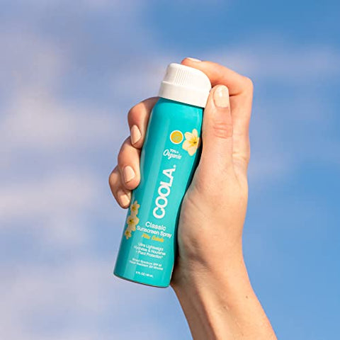 Kit de Proteção Solar COOLA Orgânico FPS 30 com Protetor Labial, Testado por Dermatologistas e Aprovado pela TSA, Vegano e Livre de Glúten, 4 Itens no Total