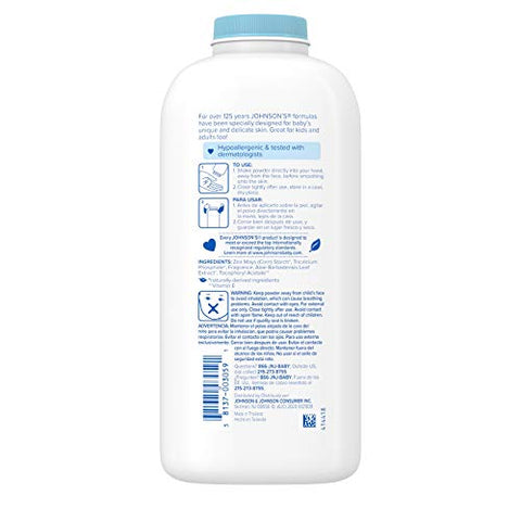 Johnson's Baby - Johnson’s Baby Powder: Amido de Milho Puro com Aloe – 100g