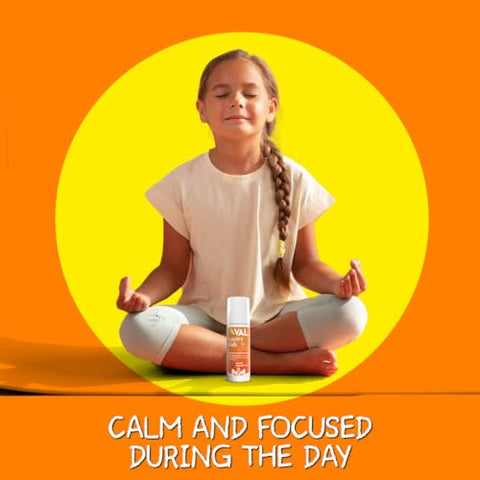 Magnesium, Roll-on Aplicador, Fórmula Relaxante para Crianças, Cloreto de Magnésio Zechstein, Camomila, Manteiga de Karité e Óleos Essenciais Naturais para Auxiliar o Sono Infantil, Suporte - VAL