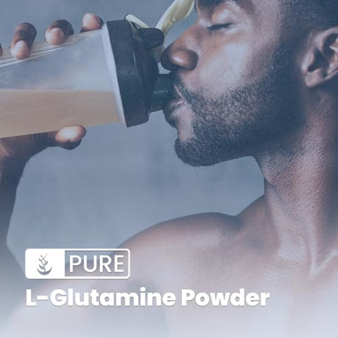 PURE ORIGINAL INGREDIENTS - L-Glutamina Pura de Ingredientes Originais (454g) em Pó, Suplemento de Aminoácidos Alpha, Verificado em Laboratório