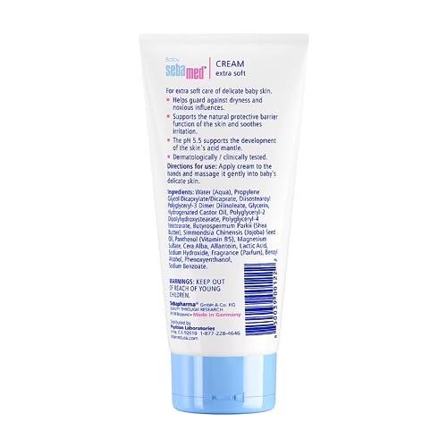 SEBAMED - Creme Sebamed Baby Extra Suave, 200ml – Hidratação e Proteção para a Pele do Bebê