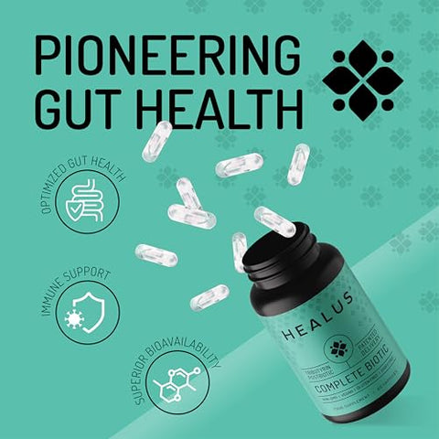 Healus - 60 Cápsulas de Suplemento de Tributirina Pós-biótica – Saúde Intestinal – Suplemento de Saúde Intestinal com Butirato
