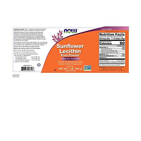 NOW Foods - Now Foods Sunflower Lecithin em Pó, 454g – 2 Pacotes