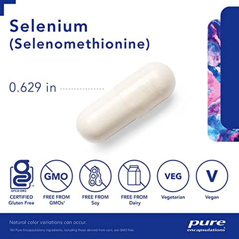 Selênio 200 mcg – para Função Celular Saudável, Sistema Imunológico - Pure Encapsulations