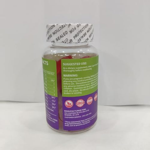 Fuquefit - Keto Gummies ACV com B12 e Suco de Romã e Beterraba – Fórmula Avançada – 59 Gummies