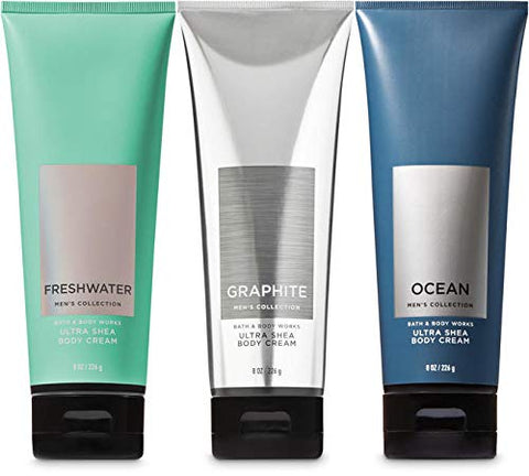 Bath & Body Works - Conjunto de 3 Loções Corporais Bath and Body Works – Freshwater, Graphite e Ocean (3 unidades) – 300ml cada