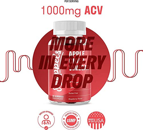 Gomas de Vinagre de Maçã 1000mg com Beterraba – Saúde e Sabor - Droppels