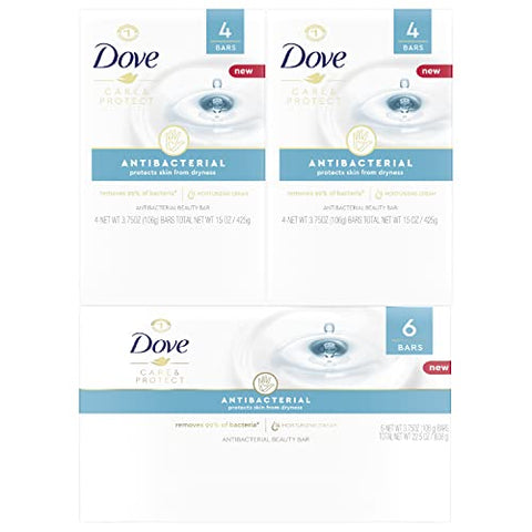 Sabonete Dove Beauty Bar Antibacteriano para Todos os Tipos de Pele Protege contra o Ressecamento 106g 14 Barras