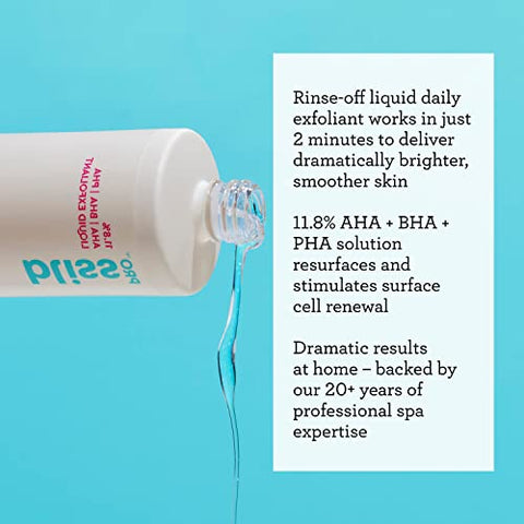 Pro™ Liquid Exfoliant – Tratamento Diário Esfoliante com 11,8% AHA, BHA, PHA – 118 ml (4 fl oz) - Bliss