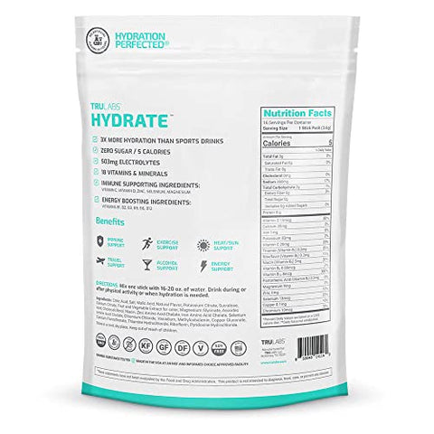 TRULABS - TruLabs Hydrate Glacier: Pó Hidratante com Eletrólitos para Bebida – Destaque em Hidratação