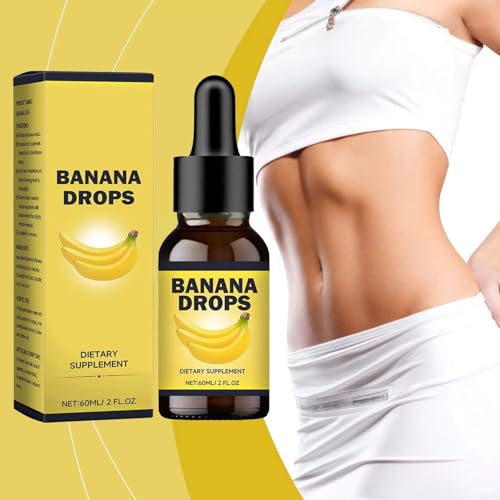 Generic - Banana Drops: Suplemento Líquido de Extrato de Banana para Homens e Mulheres, 2 Unidades