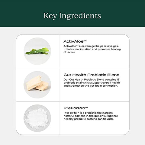 Suplemento de Saúde Intestinal Probiótico e Prebiótico para Mulheres - CYMBIOTIKA