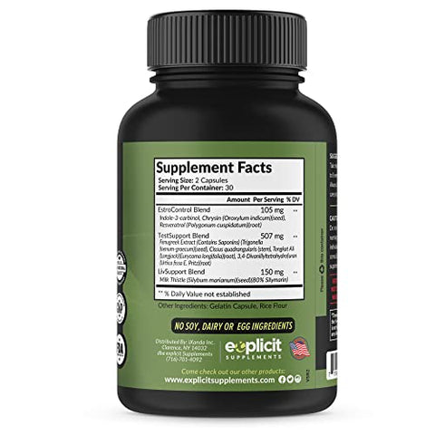 PCT 3 em 1 – Terapia Pós Ciclo – 60 Cápsulas - eXplicit Supplements