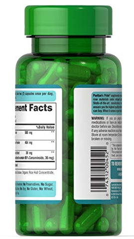 Puritan's Pride - Puritan’s Pride Cúrcuma – Benefícios para a Saúde – 60 Cápsulas – 500mg