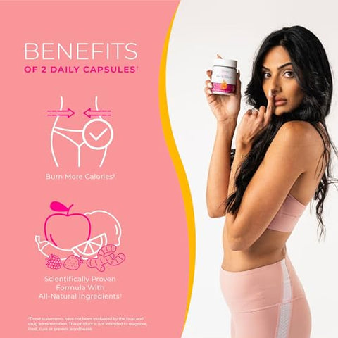 Queimador de Gordura para Mulheres, Impulsionador Natural do Metabolismo, Queime Mais Calorias, Aumente a Energia - One Sol