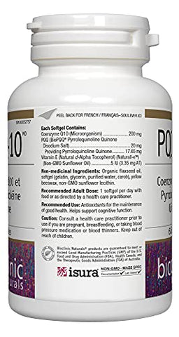 Naturals – CerebroVital PQQ-10 60 softgels: Potencialize seu cérebro com este poderoso suplemento antioxidante - Bioclinic