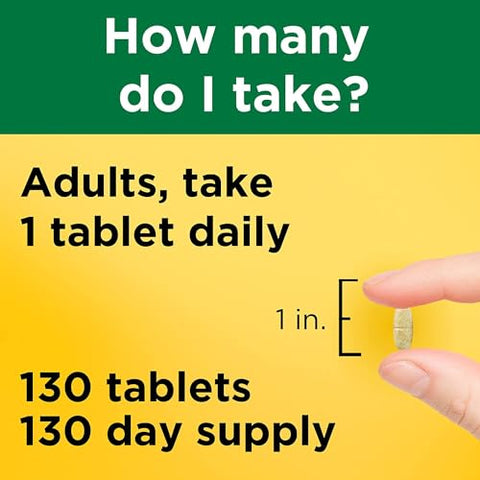 Multi Complete Tablets 130 unidades (Pacote com 5) – Comprimidos Multivitamínicos para uma Vida Saudável - Nature Made