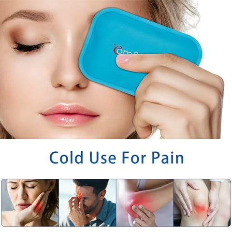 AlierGo - Geladeiras Pequenas, 6 Pacotes, Elegíveis para FSA HSA, Mini Gel Reutilizável para Lesões, Compressa Quente e Fria para Machucados de Crianças, Dores de Cabeça, Dentes do Siso, Amamentação, Alívio da Dor