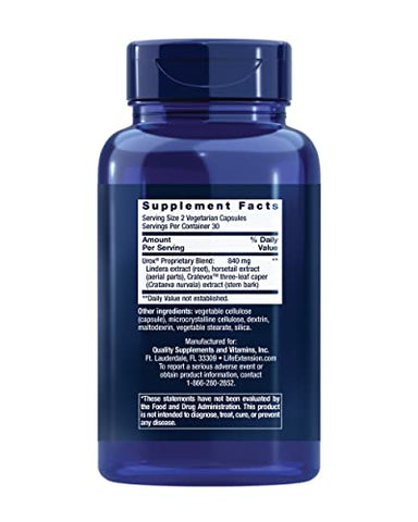 Bladder Support Feminino – Saúde da Bexiga e Frequência Urinária Normal – Extratos de Cavalinha, Lindera e Cápsula de Três Folhas – Não-OGM – Sem Glúten – 60 cápsulas - Life Extension