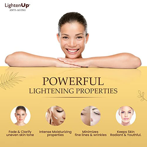 OMIC Lighten-Up - Creme Clareador e Anti-idade LightenUp – 100ml – Óleo de Argan e Manteiga de Karité