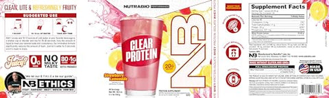 Clear Whey Isolate – Pó Proteico Delicioso, 100% Transparente, 25g de Proteína por Porção - NutraBio