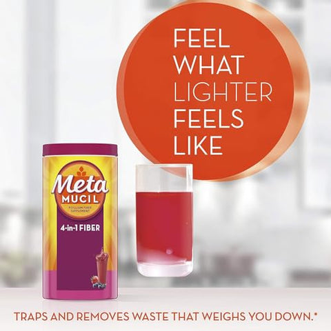 Berry Burst 114 DS – 680g – Fibra Solúvel para Saúde Digestiva - Metamucil