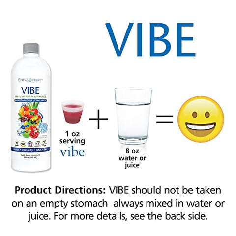 Suplemento Líquido Multivitamínico e Mineral Vibe com Vitaminas A, B12, C, D, E – 60 ml - Eniva Health