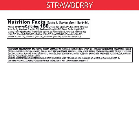 Kellogg’s Special K Barras de Proteína, Substituto de Refeição, Snacks Proteicos, Morango, 20 barras