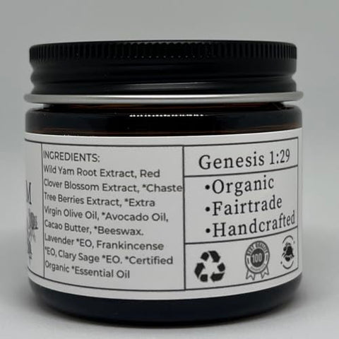 Faith and Grace Organics - Creme de inhame selvagem enriquecido orgânico, natural, fabricado nos EUA – 100g