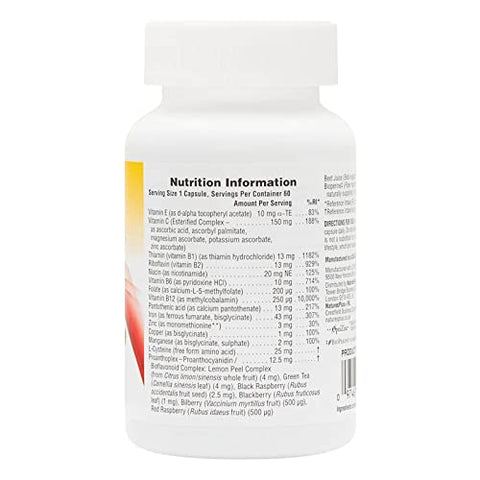 Natures Plus - NaturesPlus Hema-Plex Ferro – 60 Cápsulas de Ação Rápida – 85 mg Ferro Quelado – Saúde Total do Sangue – Com Vitamina C