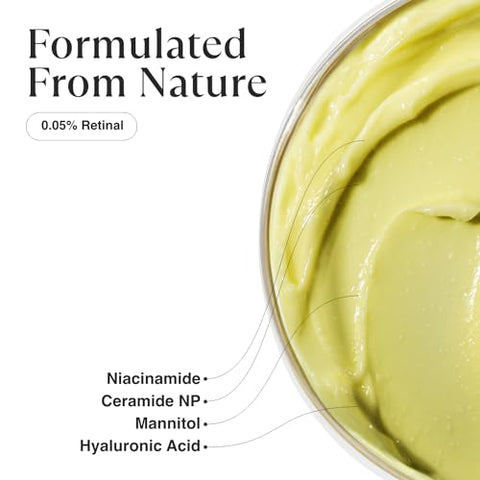 Creme Noturno MATKAS Coreano 0.05%% Retinal para o Rosto – Rugas, Firmeza da Pele, Anti-Envelhecimento – Creme de Retinol para o Rosto Hidratante Noturno – Niacinamida, Ceramida, Ácido Hialurônico