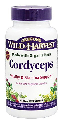 Oregon's Wild Harvest - Oregon’s Wild Harvest Cordyceps – 60 Cápsulas Veganas