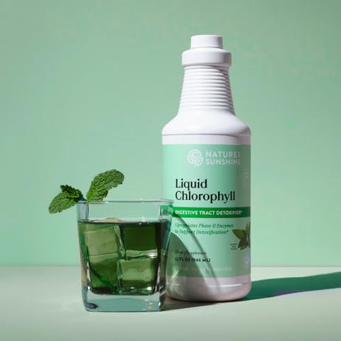 Nature's Sunshine - Nature’s Sunshine Clorofila Líquida Extra Forte – Suporte à Imunidade, Desintoxicação – 500ml