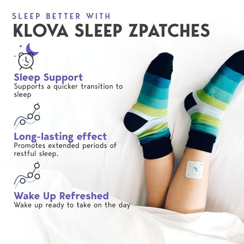 Patches com Ashwagandha, L-Theanine, Hops, Melatonina, Valeriana, GABA e Outros Ingredientes Naturais: para Dormir Mais Rápido e por Mais Tempo - Klova
