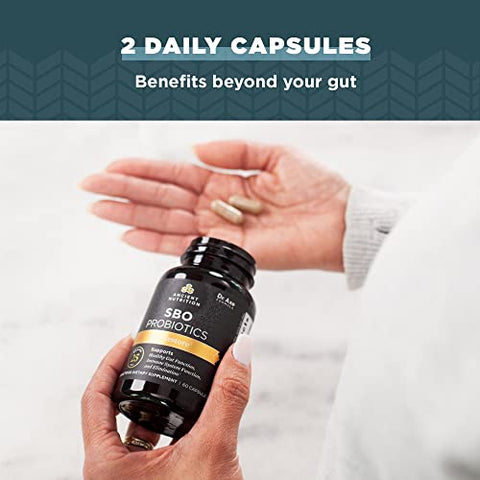 Probióticos Ancient Nutrition, SBO Probiotics Gut Restore 60 Ct, Promove Saúde Intestinal, Suporte Digestivo e Imunológico, Livre de Glúten, Mistura de Superfoods Antigos, 25 Bilhões de UFCs* Por