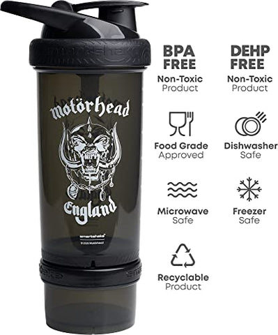 Revive 750 ml Motorhead Shaker – Garanta sua hidratação com estilo - Smartshake