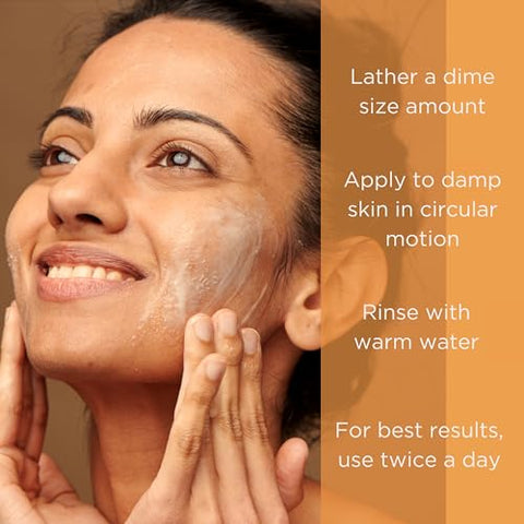 Limpeza Facial com Vitamina C, Ilumina e Reduz Sinais de Envelhecimento, Linhas Finas e Textura Irregular, com Água de Coco e Aloe Vera, 200 ml - InstaNatural