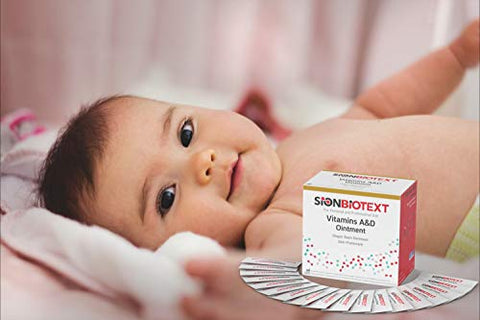 SION BIOTEXT - Pomada A e D da Sion Biotext para assaduras de fralda do bebê, creme original de cura com vitamina A e D, hidratante médico intensivo para terapia de pele seca