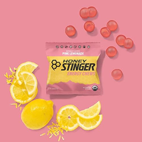 Energy Chew Orgânico Pink Lemonade | Sem Glúten | 30g - Honey Stinger