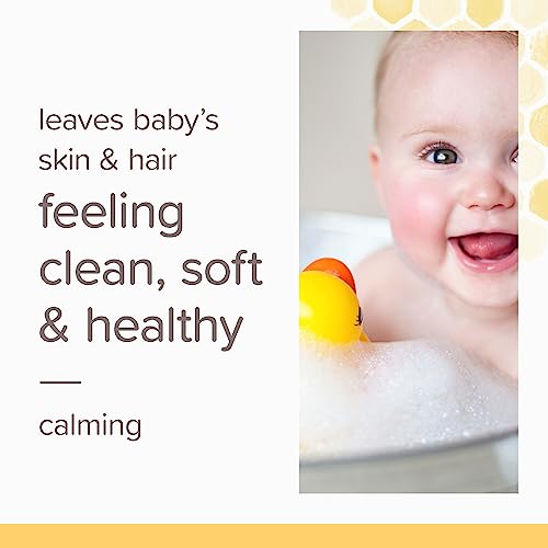 Burt's Bees - Burt’s Bees Conjunto Shampoo e Sabonete para Bebê, Fórmula Natural de Origem Vegetal 2 em 1 para Pele Sensível do Bebê, Fragrância Relaxante de Lavanda, Livre de Parabenos, Testado por Pediatras