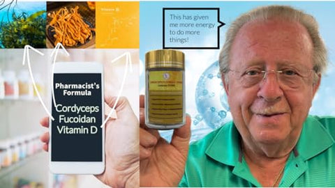 L & L Supplement - Cordyceps FD1000 Fórmula do Farmacêutico – Cordyceps Fucoidan Vitamina D LL – 60 Cápsulas