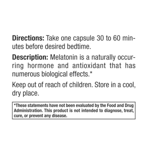 Scientific Health Solutions - Melatonina 60mg | Cápsulas Fáceis de Engolir com Alta Dosagem | Vegano, Não-OGM