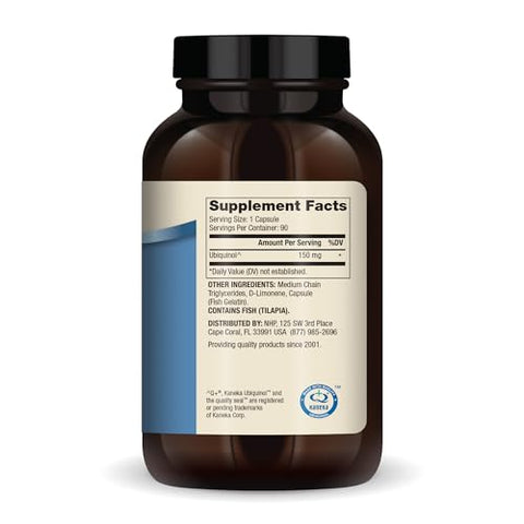 Ubiquinol 150 mg – 90 Cápsulas – Suplemento Dietético – Suporte à Produção de Energia – Não-OGM - Dr. Mercola