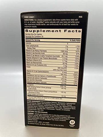 Arginmax Masculino, Fórmula para Saúde Sexual – 180 Cápsulas - GNC