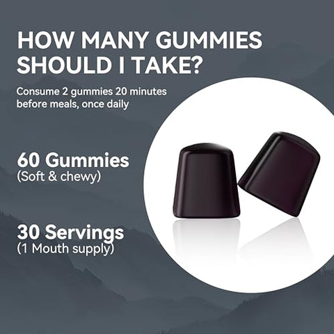 NaturePlanet - 3000 MG Gomas de Shilajit, Extrato Puro de Shilajit Himalaia Orgânico com 85 Minerais Traços para Energia