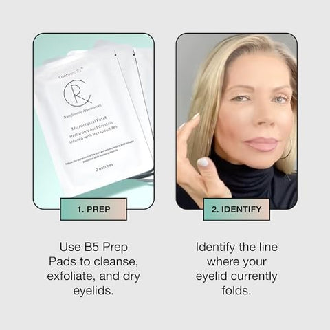 Contours RX - Contours Rx Lids By Design – Fitas Corretoras de Pálpebras de Grau Médico para Olhos Pesados e Encapuzados