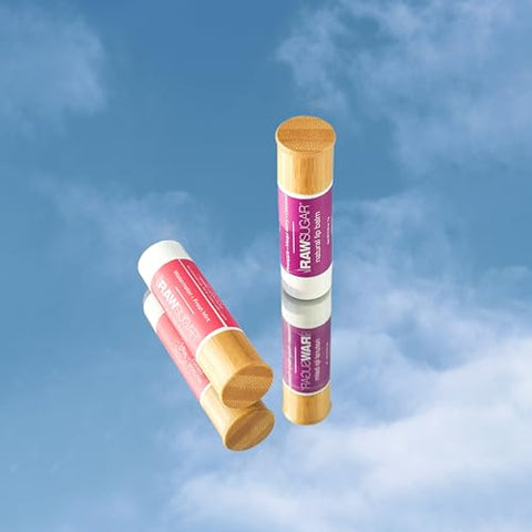 RAW SUGAR - Raw Sugar Lip Love Bundle – Bálsamo Labial com Óleo de Semente de Cártamo, Cera de Abelha e Manteiga de Karité  Raw Sugar