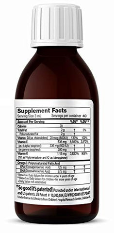 Lifetrients - Óleo de Limão Natural Speak D – 120 ml – Fórmula Pediátrica para Apoiar Crianças com Necessidades Nutricionais Especiais – Enriquecido com Ômega-3, Vitamina E, Vitamina D